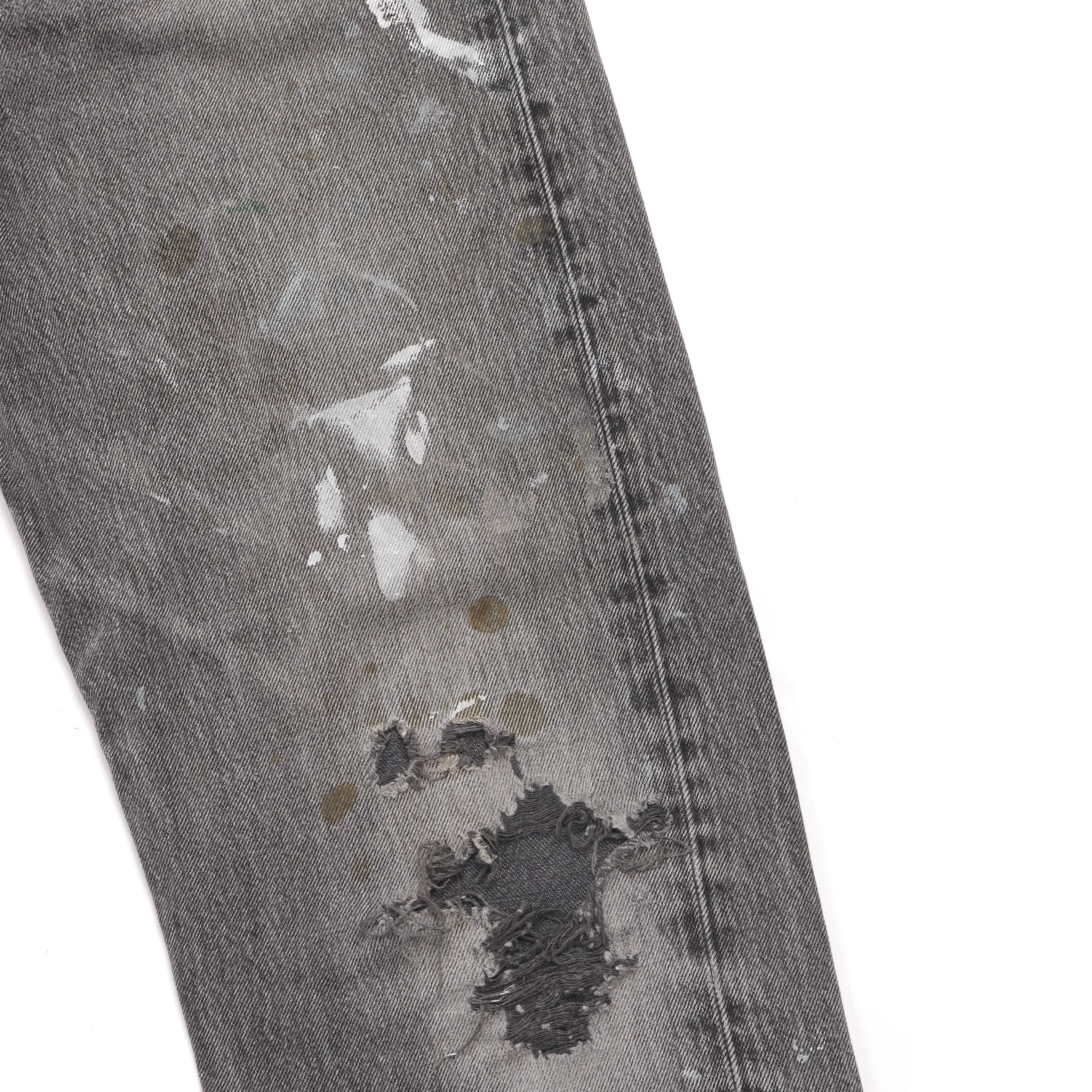 1990's Levi's 501 Painter Distressed Denim