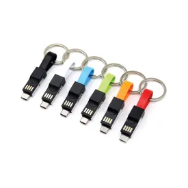 3 in 1 Magnetic Keychain USB Cable