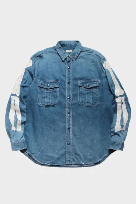 8oz Denim Work Shirt (BONE Embroidery) - PRO