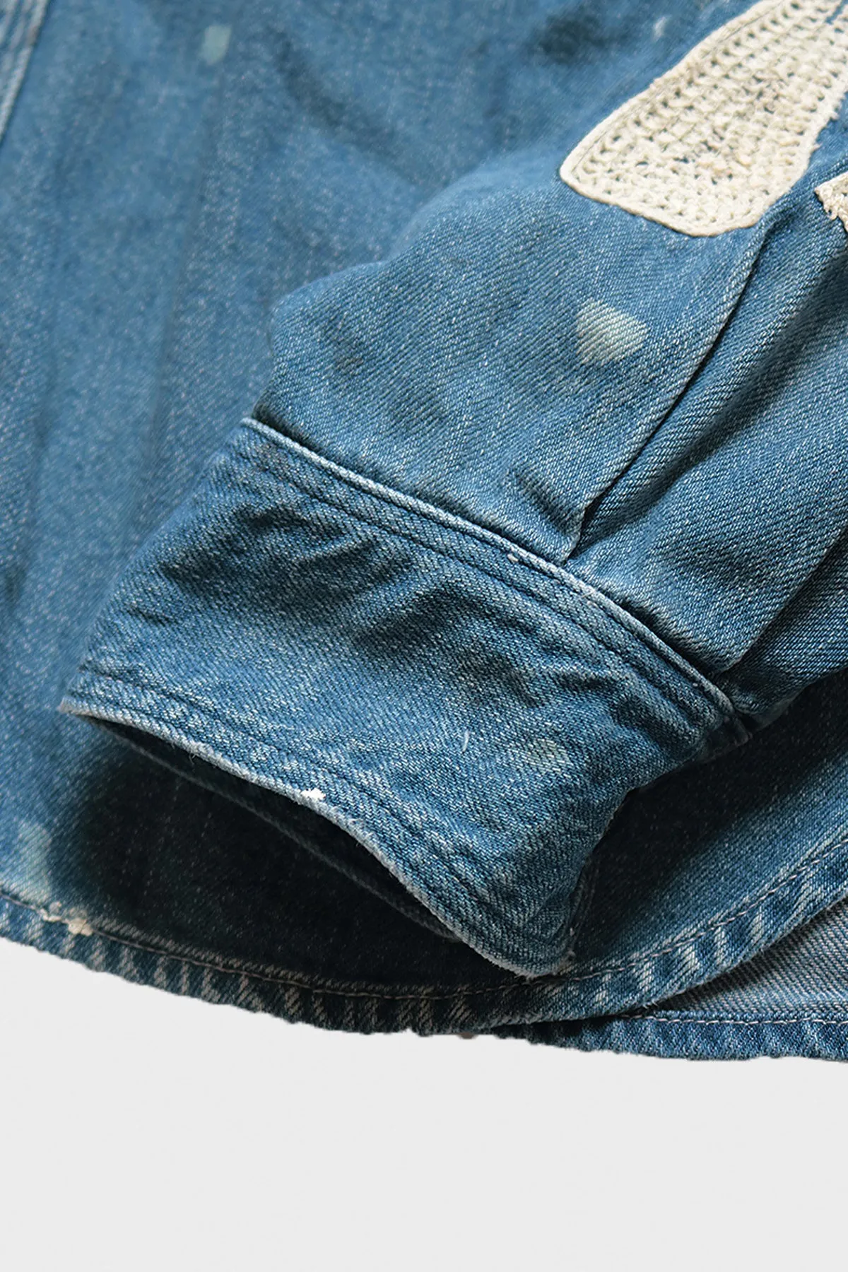 8oz Denim Work Shirt (BONE Embroidery) - PRO