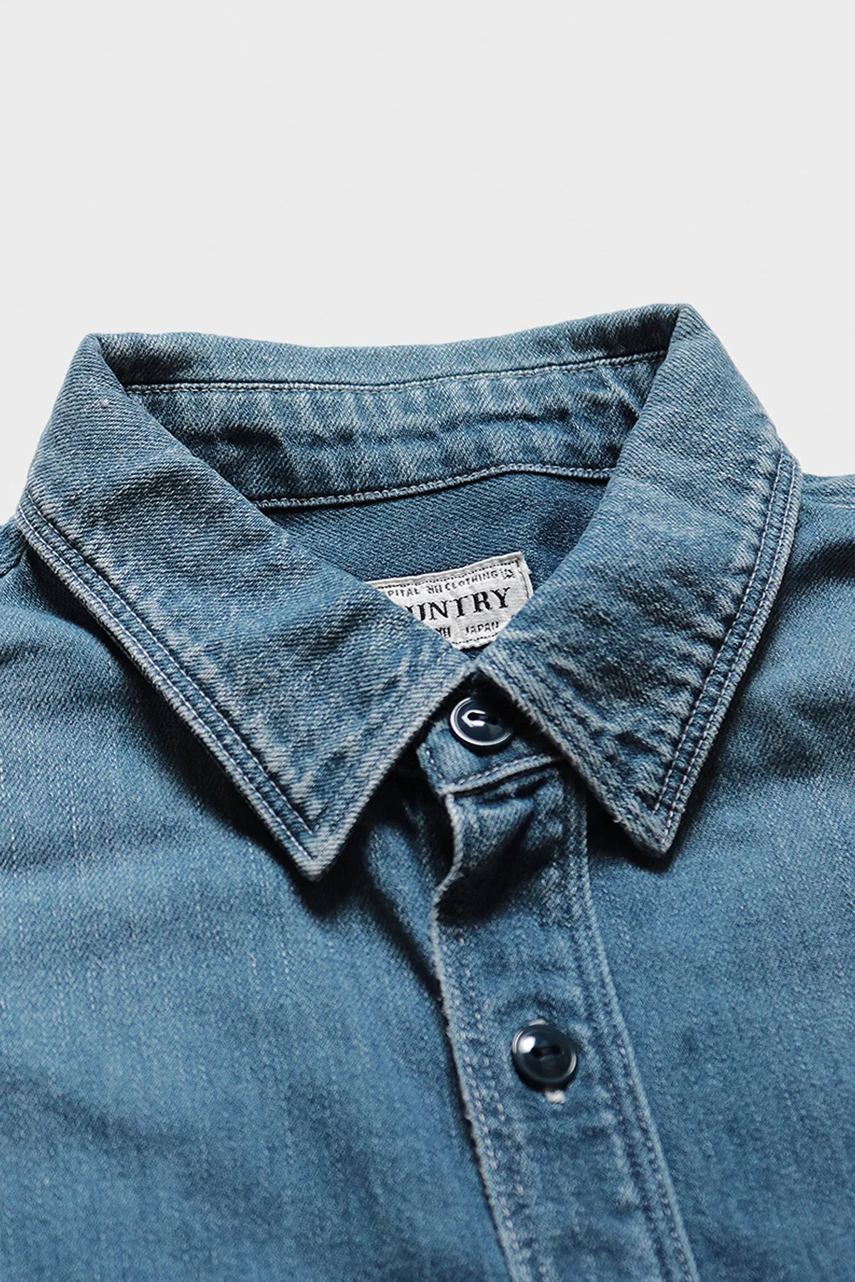 8oz Denim Work Shirt (BONE Embroidery) - PRO