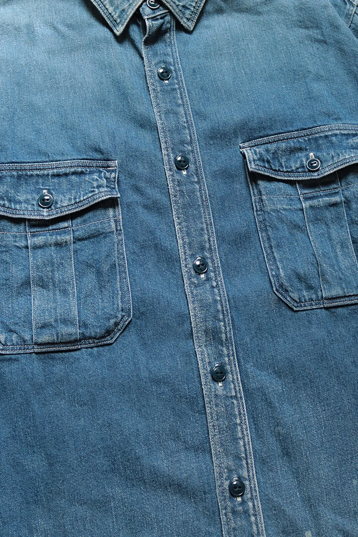 8oz Denim Work Shirt (BONE Embroidery) - PRO