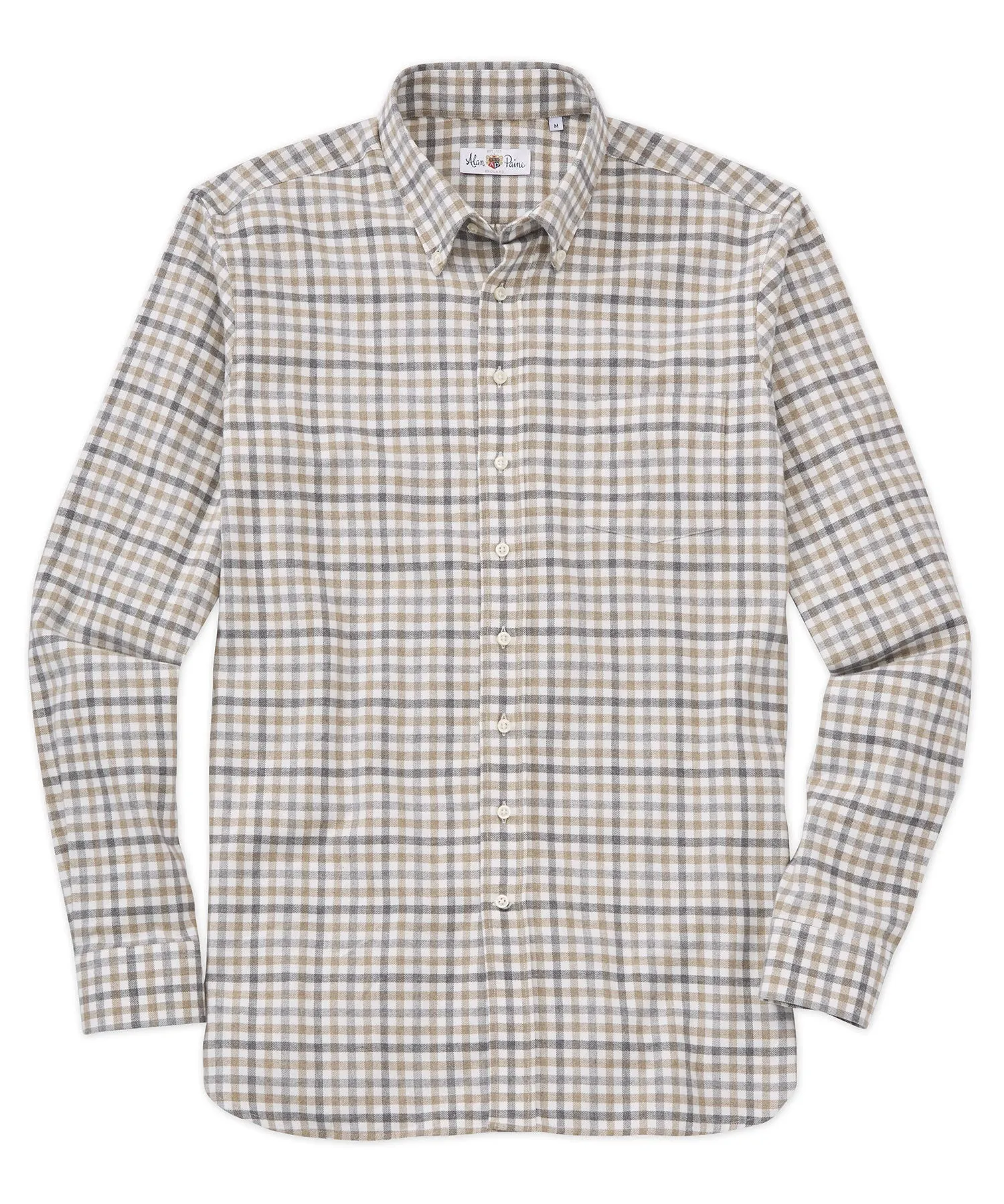 Alan Paine of England Mirfield Tonal Check Sport Shirt
