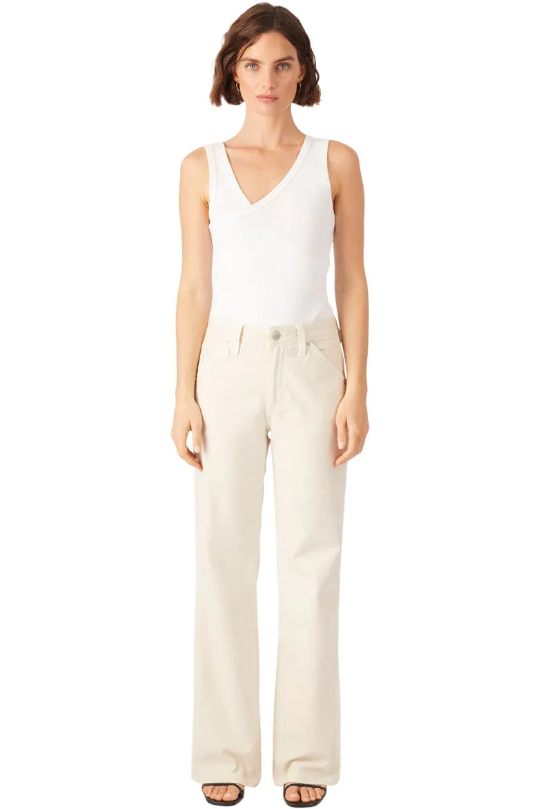 AMO Denim Lois Trouser in Bone