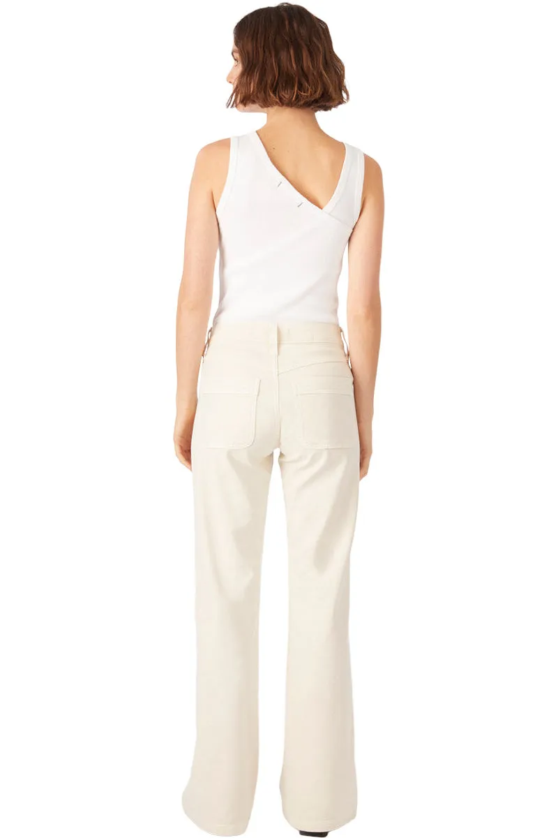 AMO Denim Lois Trouser in Bone