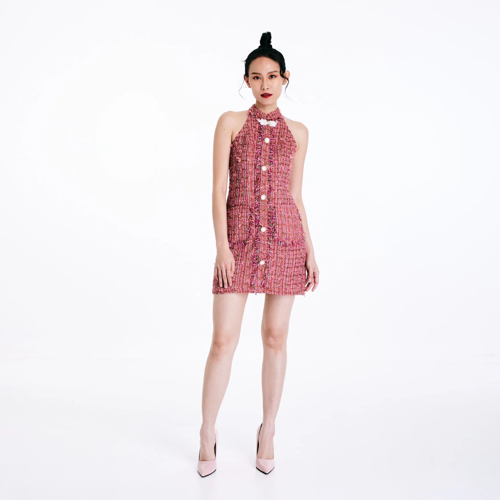 An An Tweed Qipao
