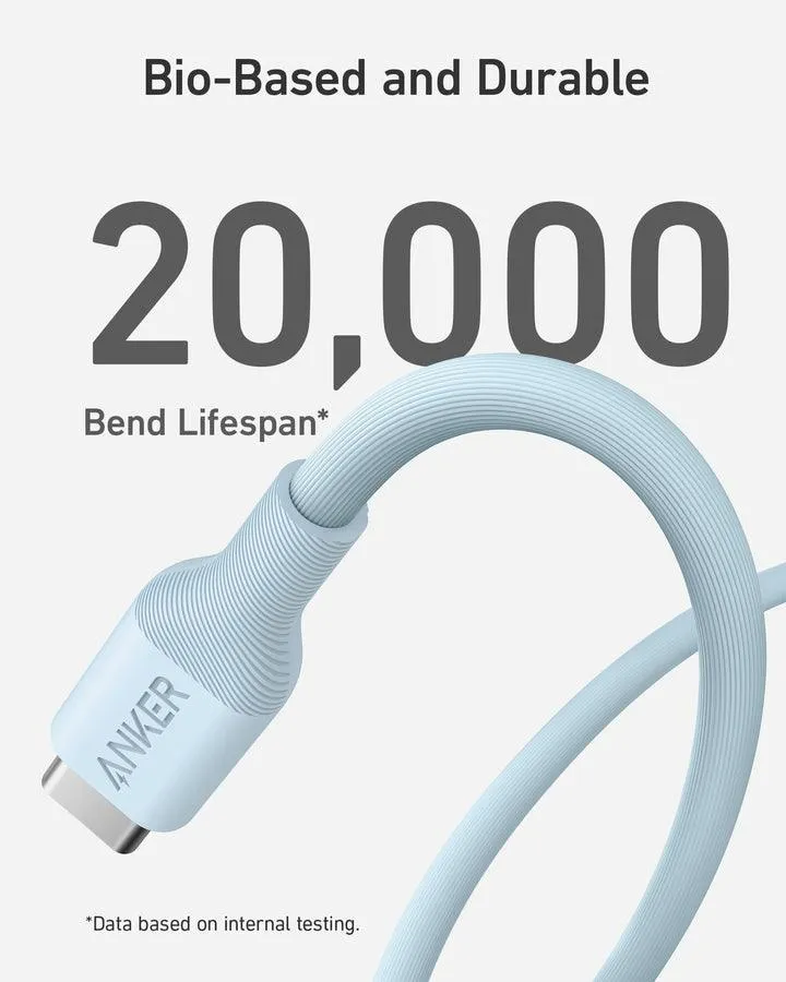 Anker Powerline 544 USB-C to USB-C Cable 140W (Bio-Based)-Blue