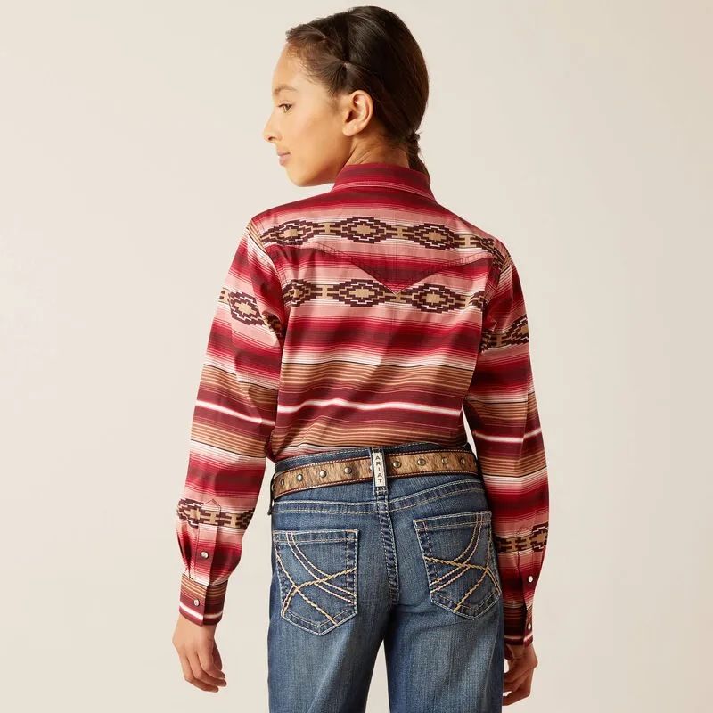 Ariat Girl's Serape Stripe Western Shirt