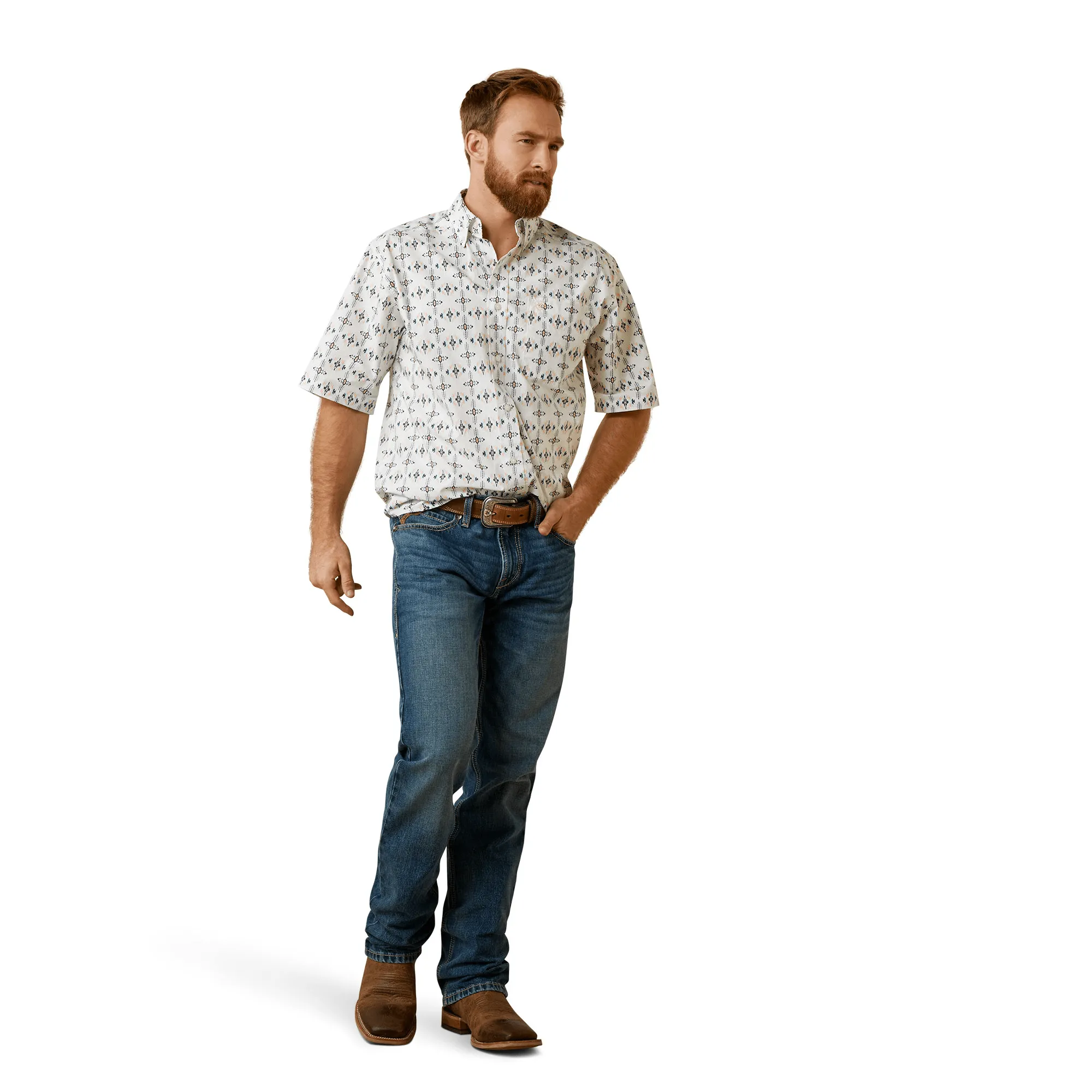 Ariat Men's Otto White Classic Fit Shirt 10044867