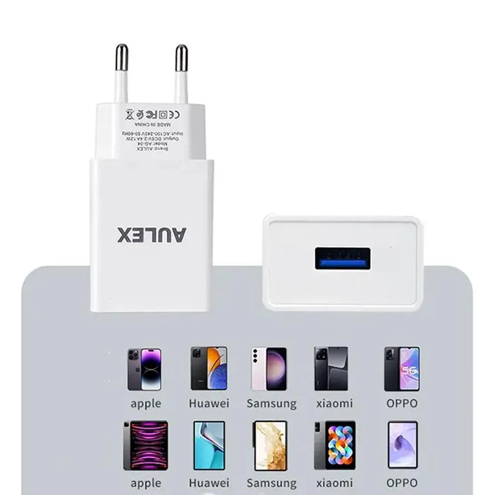 Aulex AG-04 Wall Charger Micro Cable 12W Fast Charging