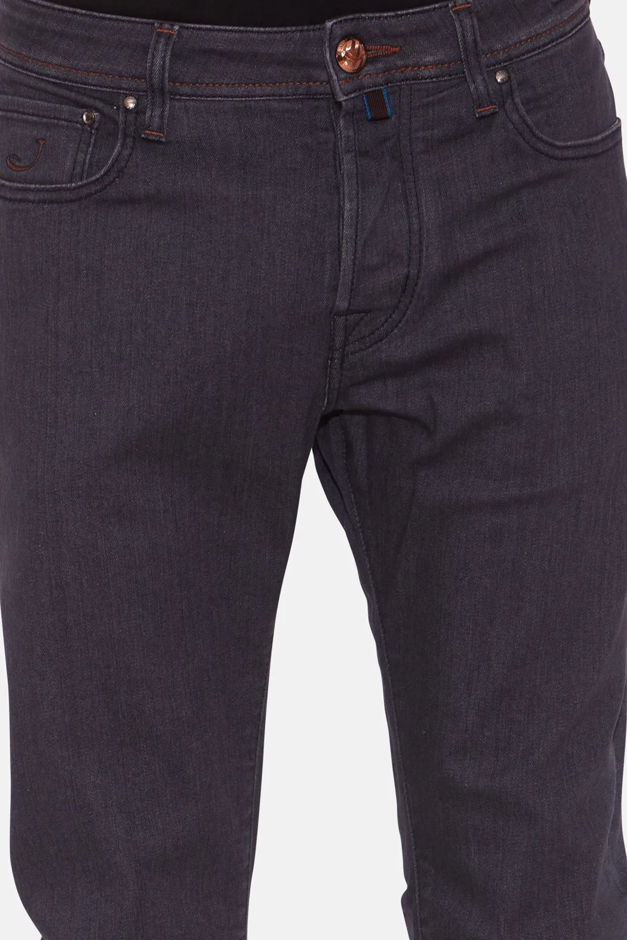 Bard Denim Dark Grey w Copper Stitch
