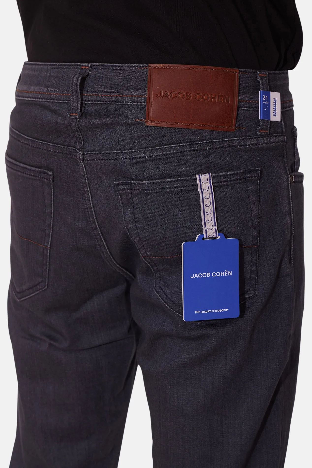 Bard Denim Dark Grey w Copper Stitch