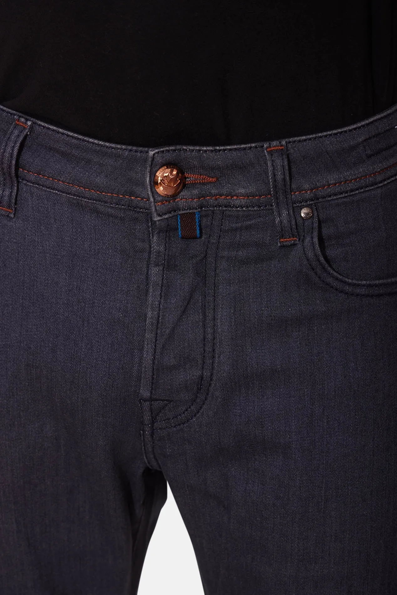 Bard Denim Dark Grey w Copper Stitch