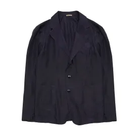 Barena Tales Rizzo Tentor Silk Jacket in Navy
