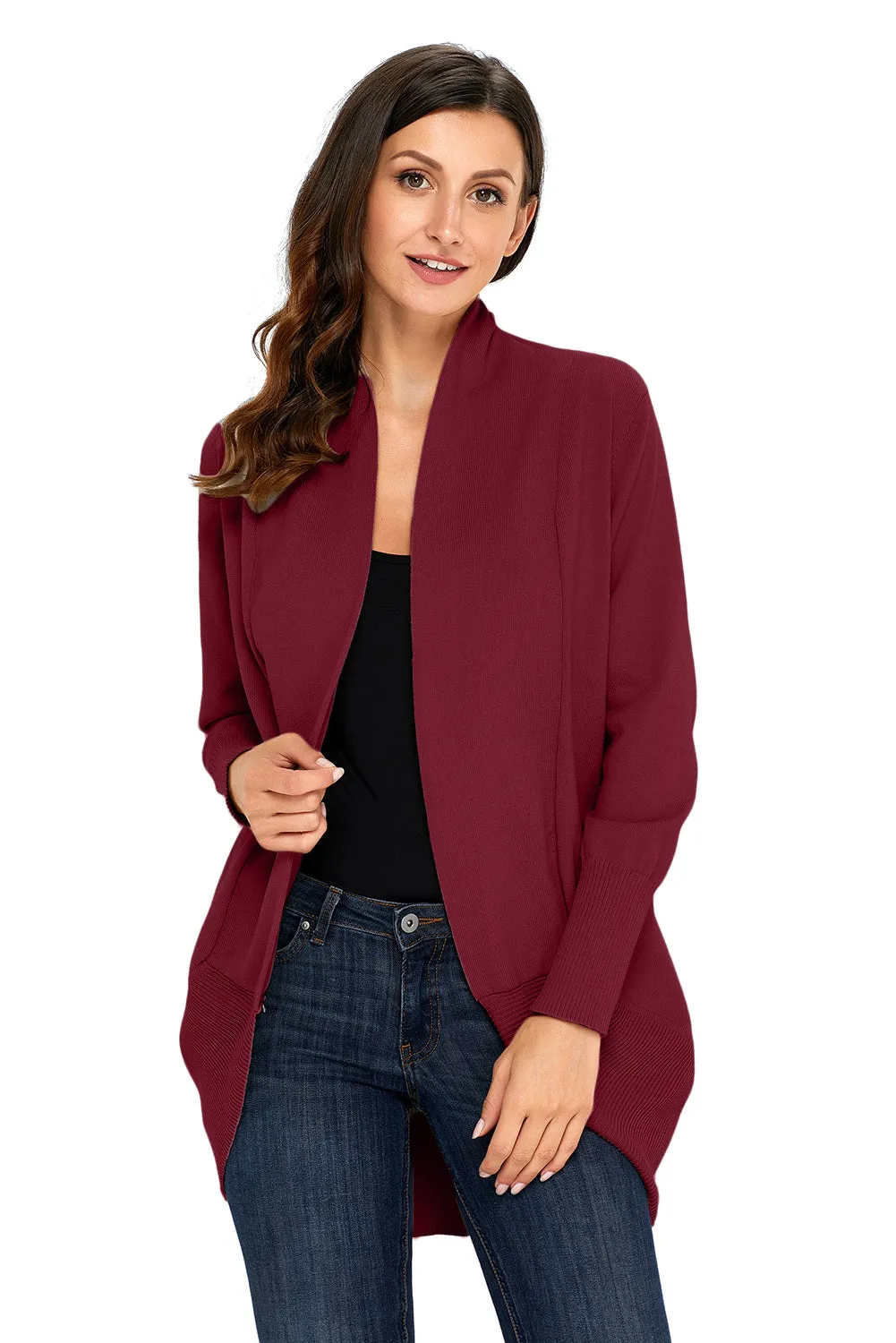 Beige Super Soft Long Sleeves Open Cardigan