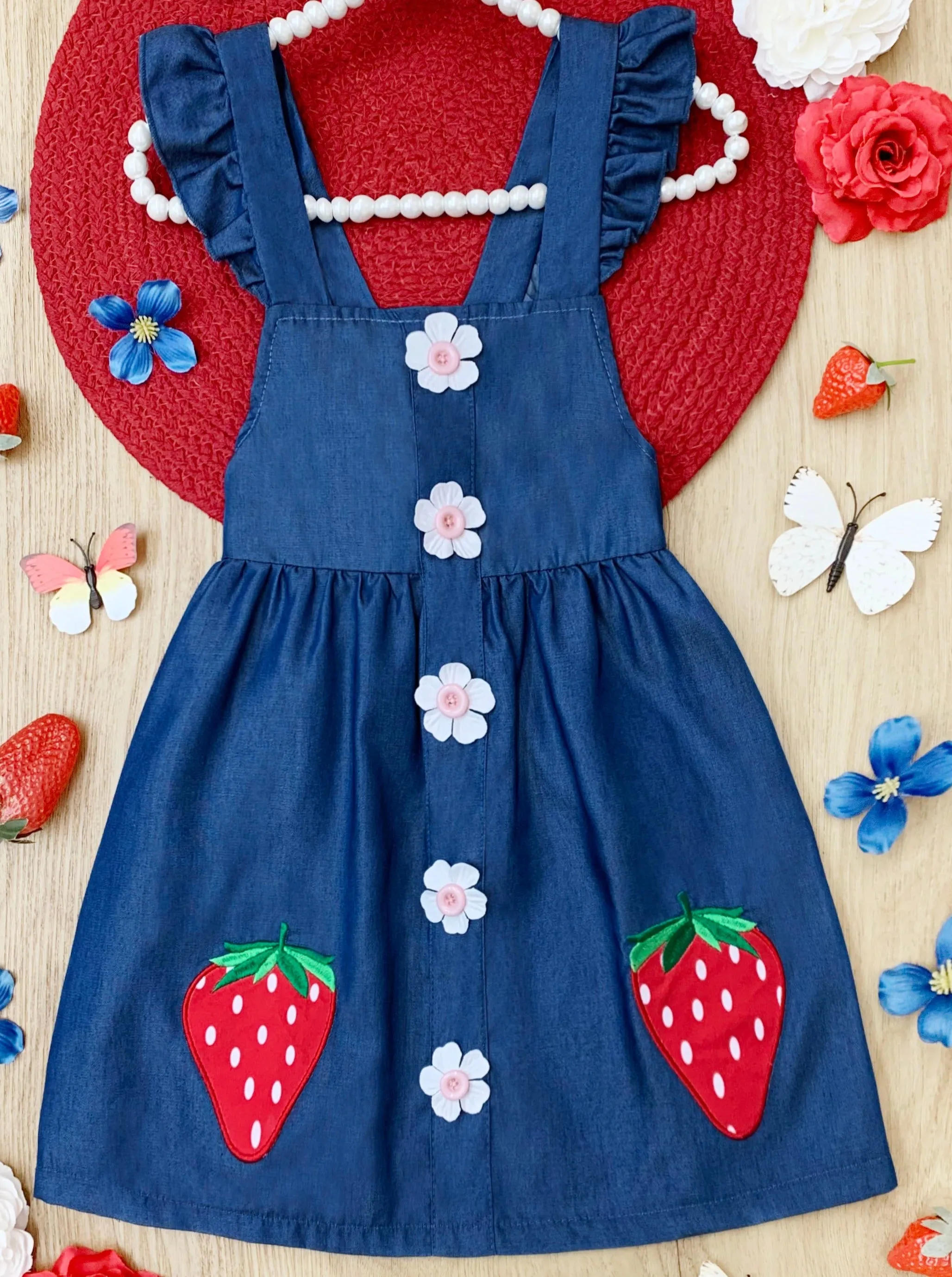 Berry Sweet Denim Dress