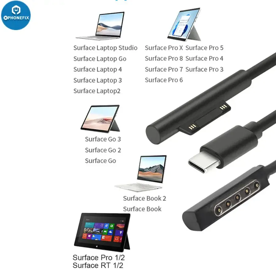BY-006S  Mult-Function Microsoft Power Cable for Surface Laptop
