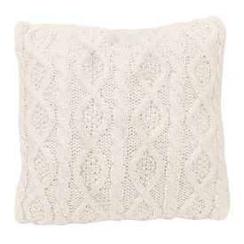 Cable Knit Pillow - Cream