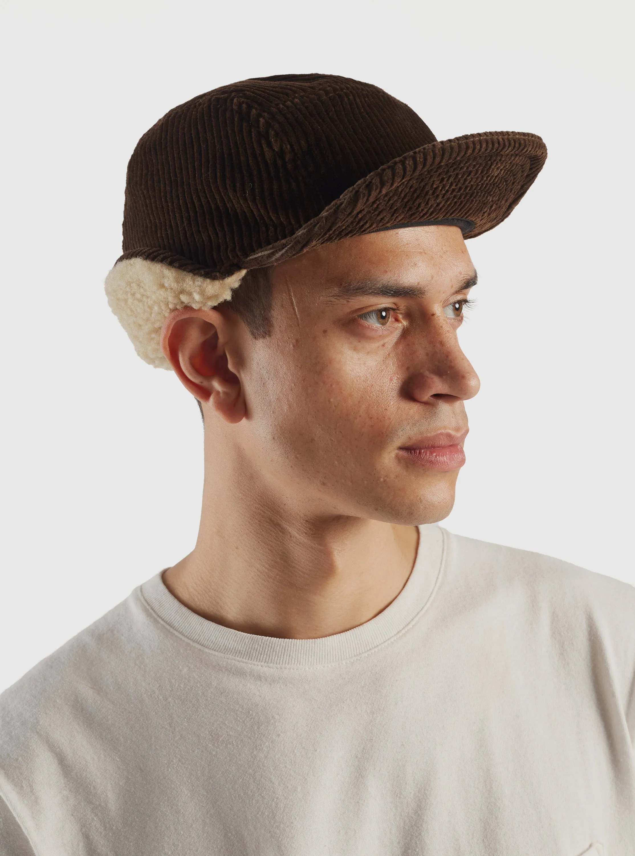 5W Brown Corduroy Cableami Cap