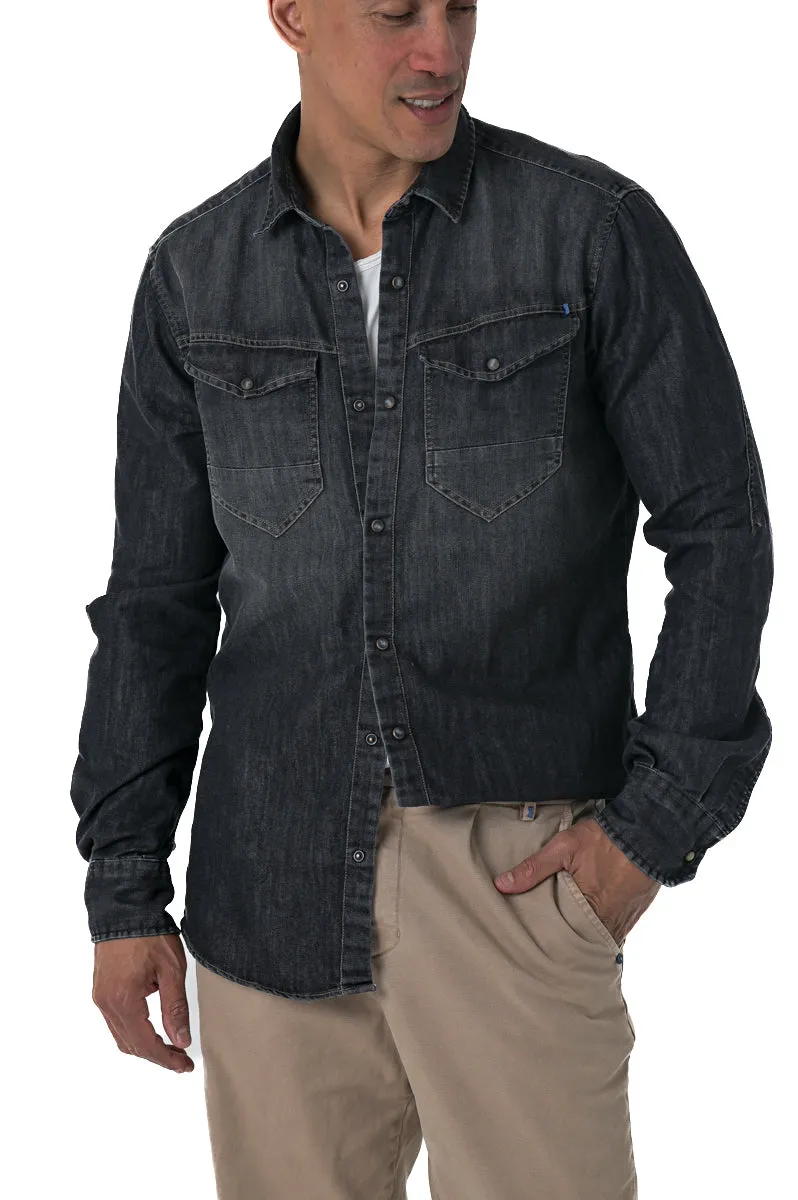 Camicia in denim regular Park BLK Music FW22/23
