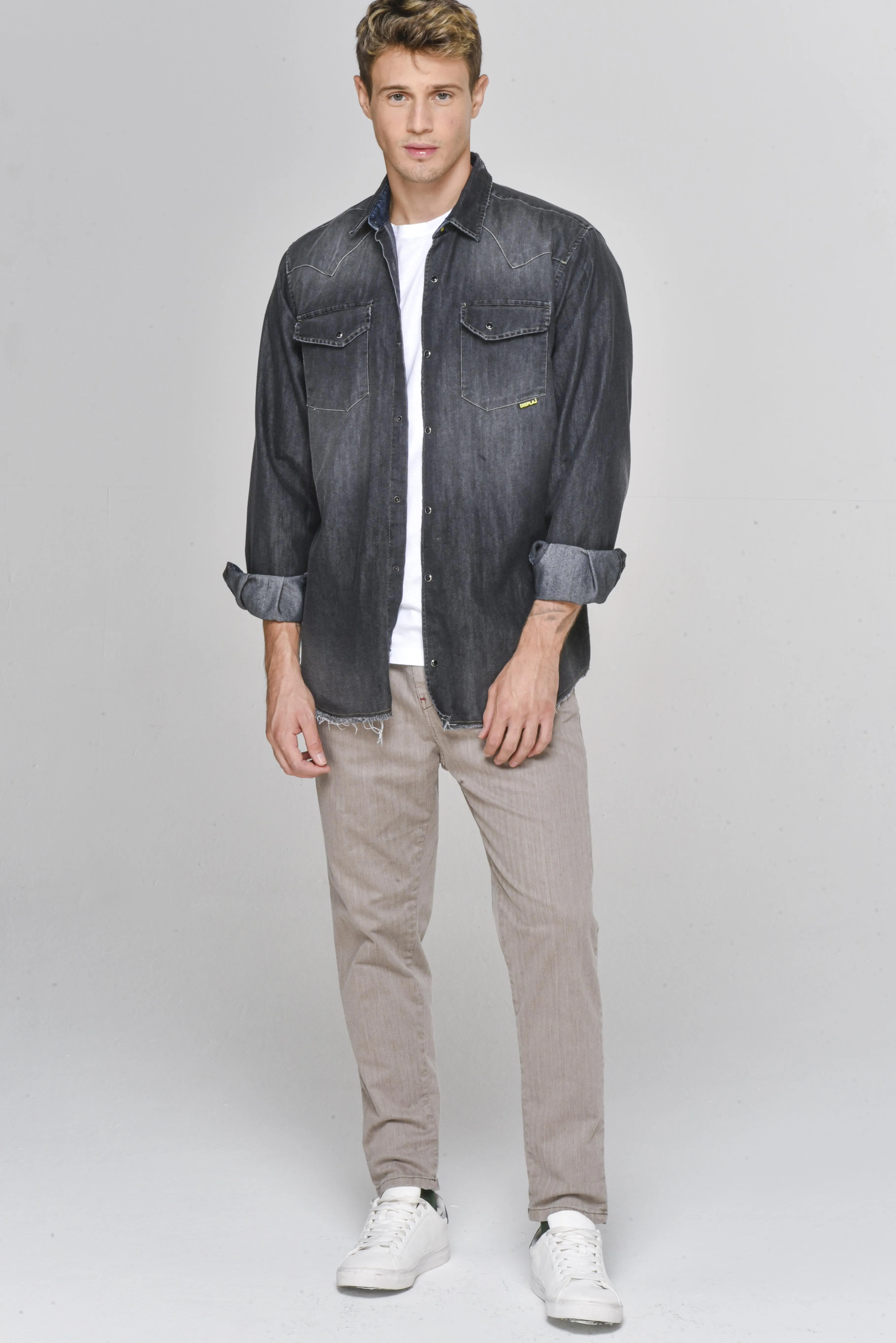 Camicia in denim Regular Spy BLK Music FW22/23