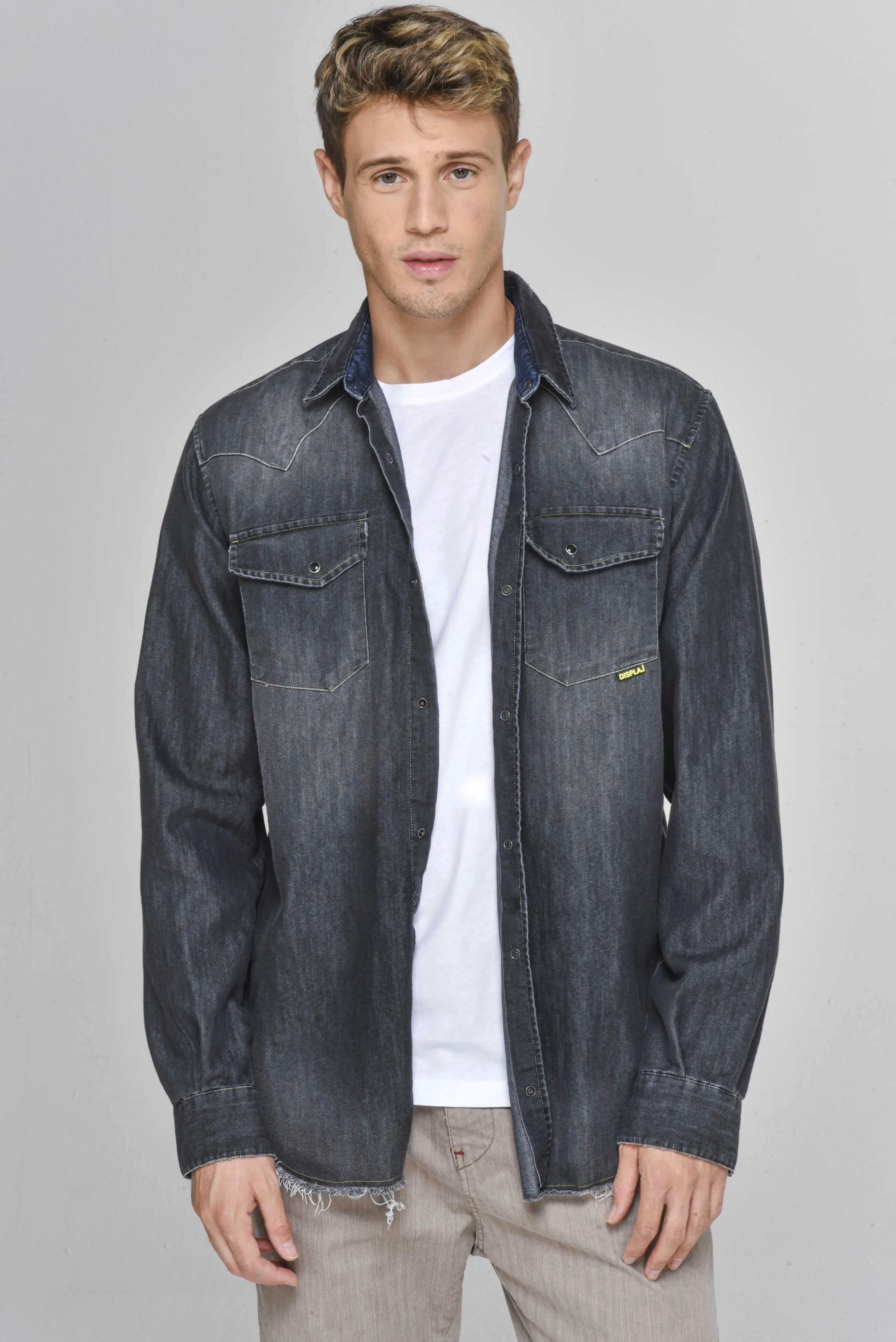 Camicia in denim Regular Spy BLK Music FW22/23
