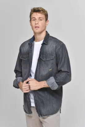 Camicia in denim Regular Spy BLK Music FW22/23