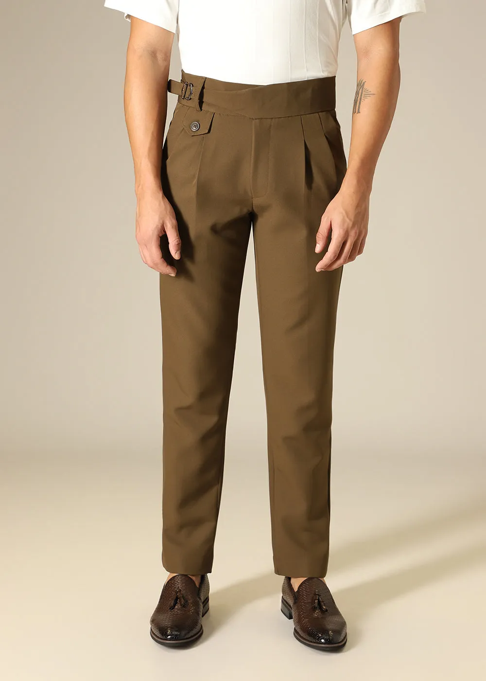 Caramel Brown Gurkha Pant