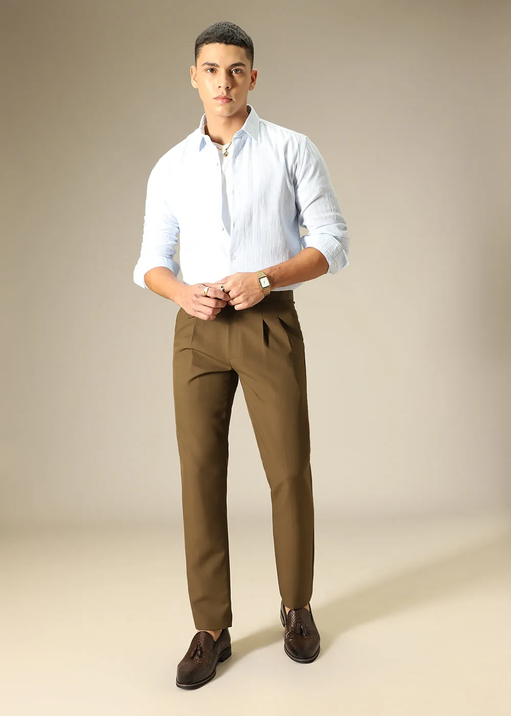 Caramel Brown Gurkha Pant