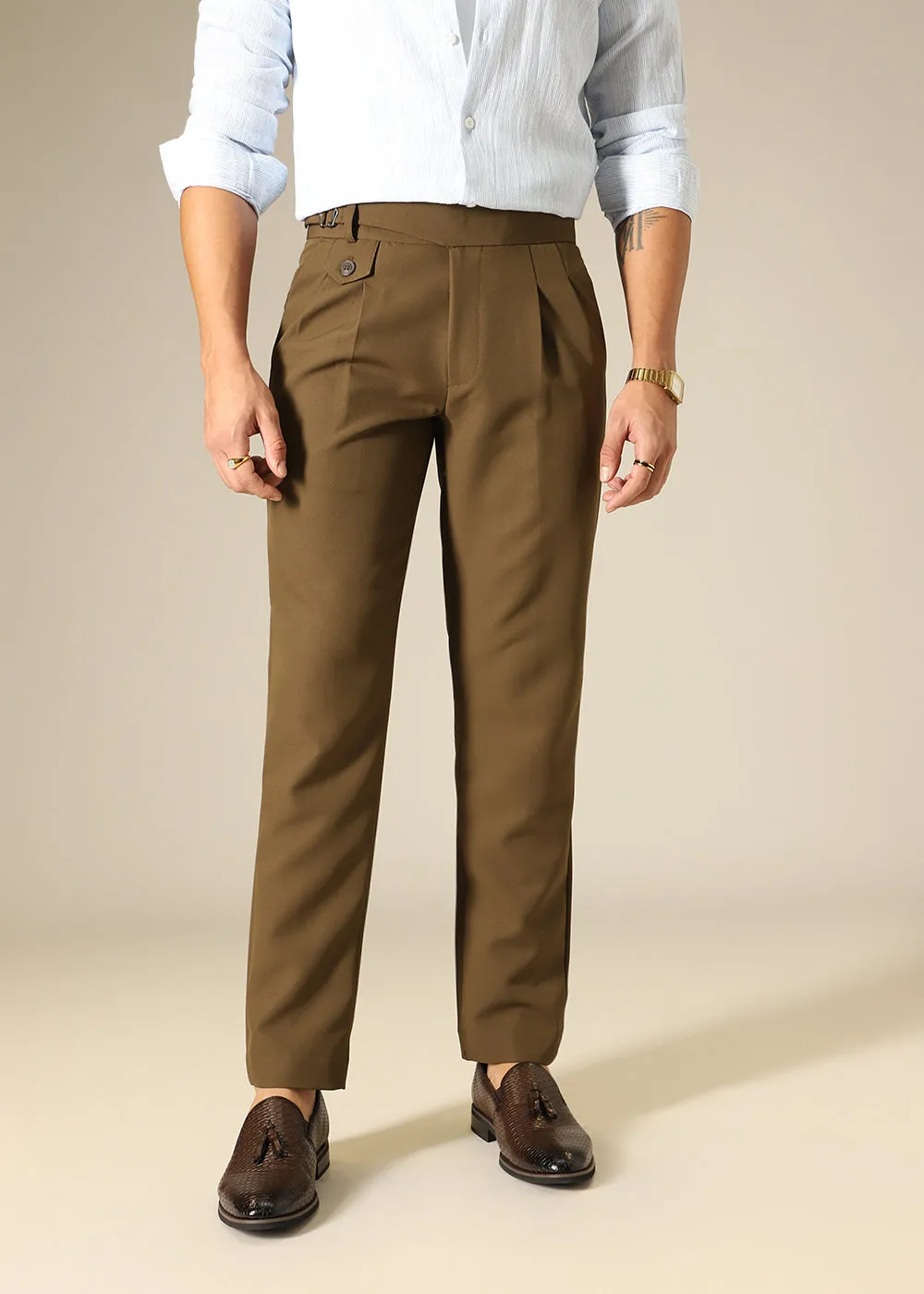 Caramel Brown Gurkha Pant