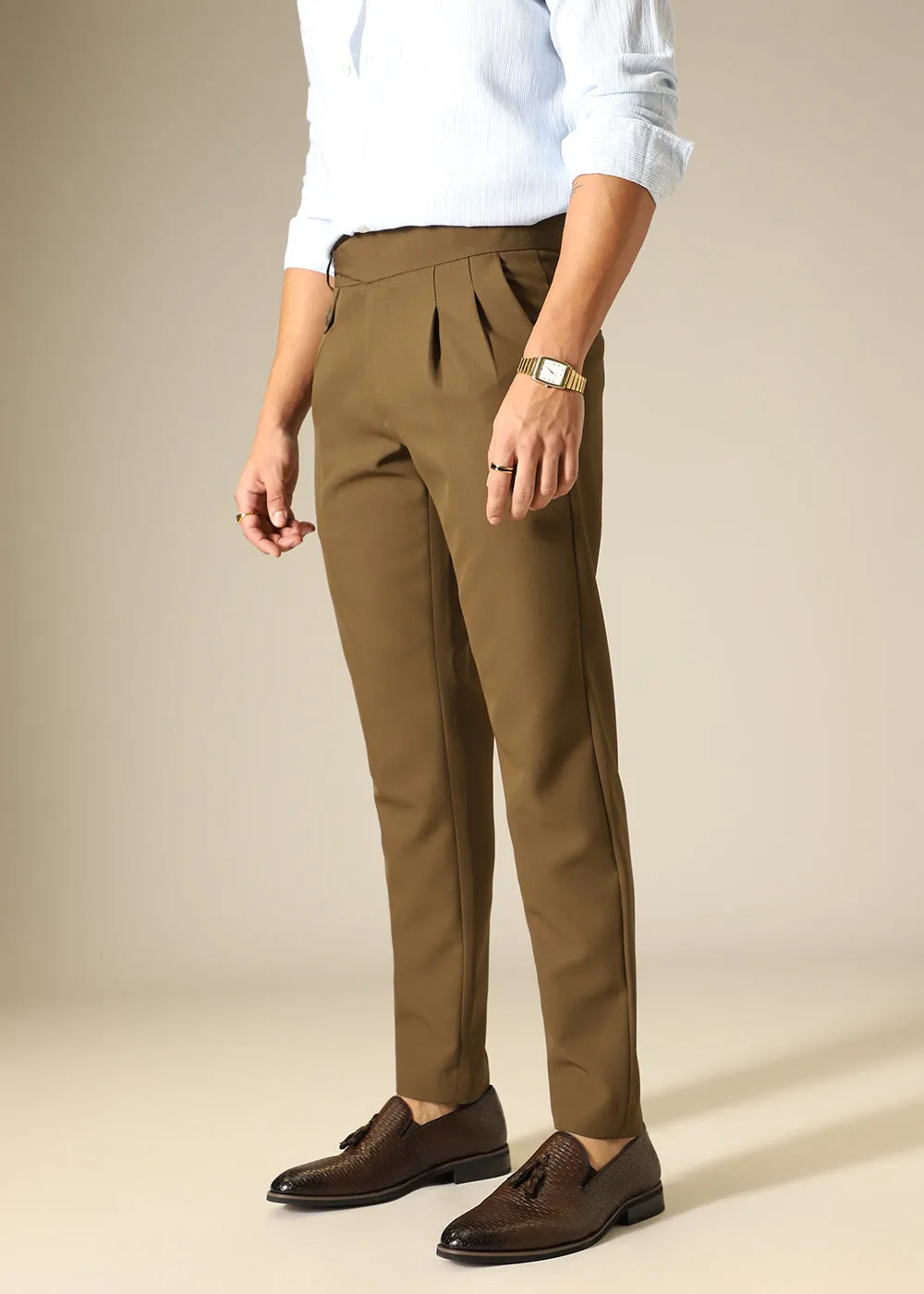 Caramel Brown Gurkha Pant