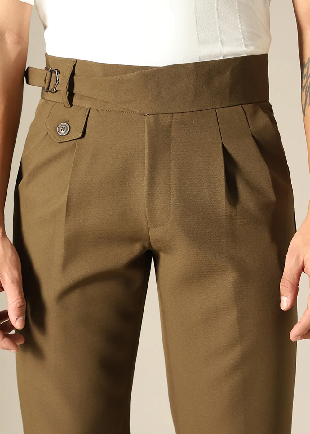 Caramel Brown Gurkha Pant