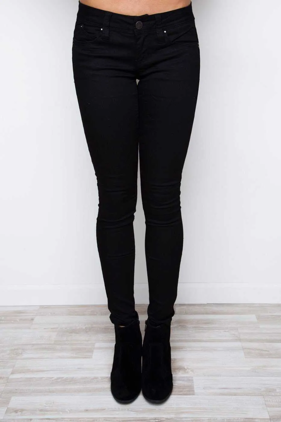 Claudia Skinny Lifter Jeans - Black