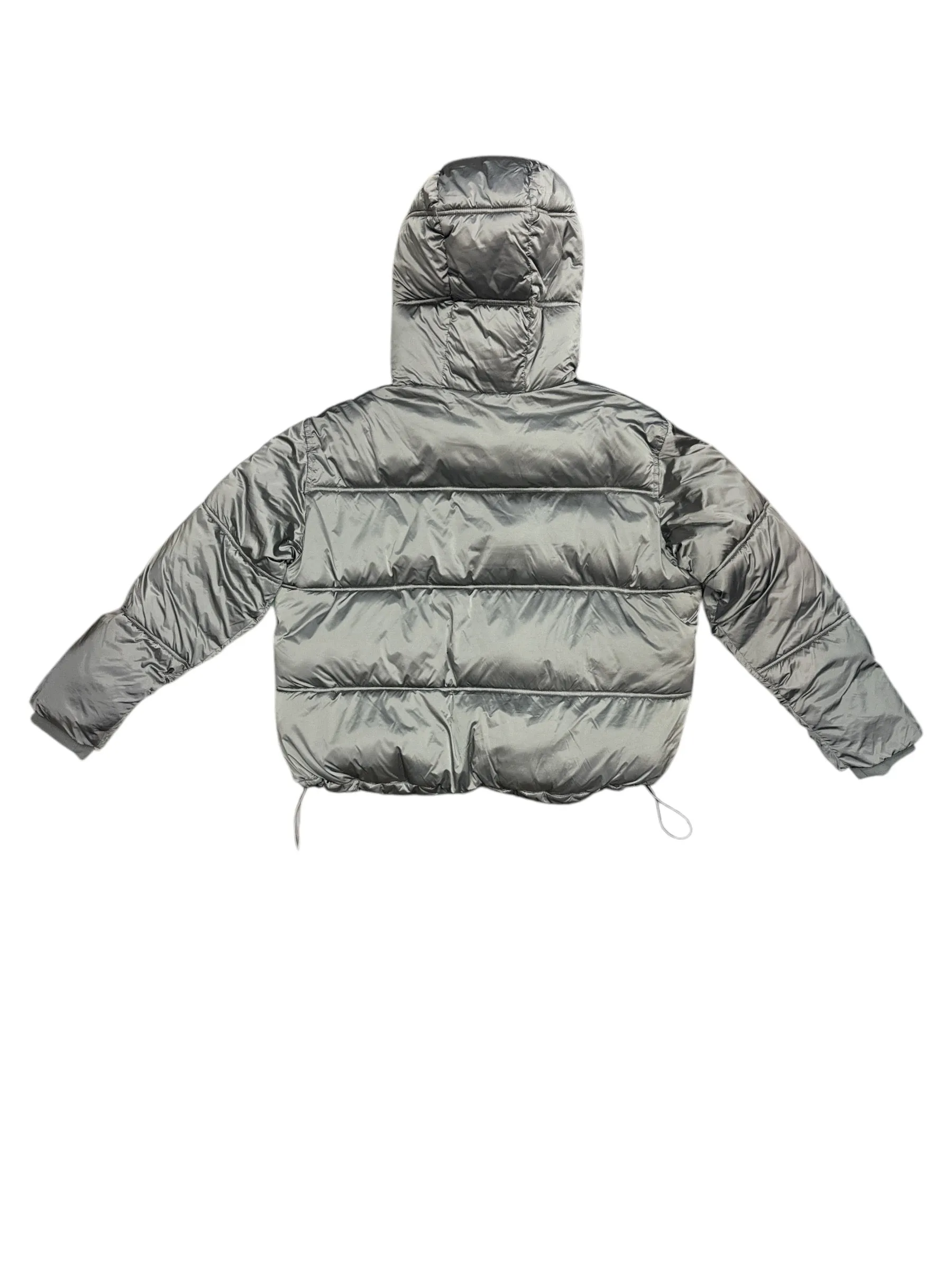 Coat Puffer & Quilted By Zara In Silver, Size: M