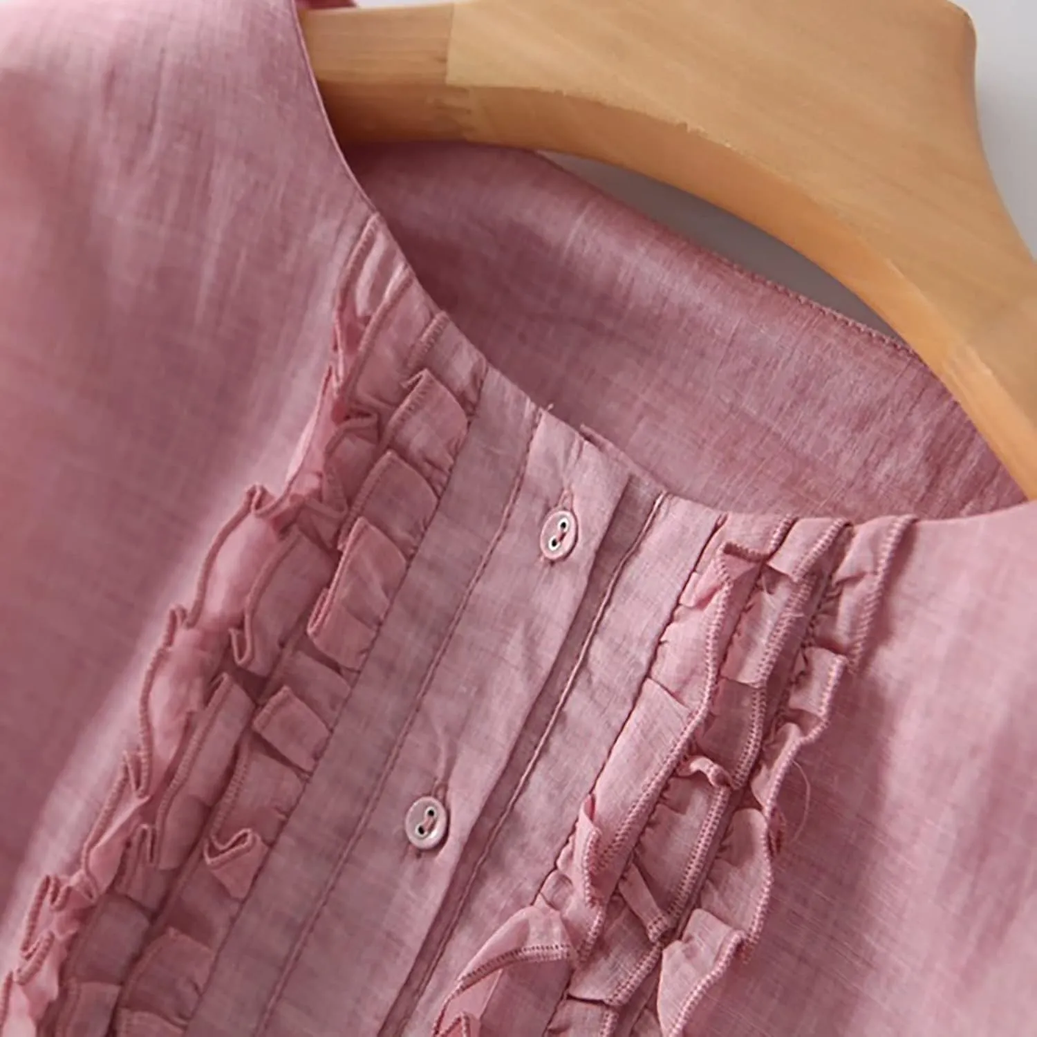 Cotton Linen Maxi Dresses for Women 2025 Button Down Plus Size A Line Dress Trendy 3/4 Sleeve Floral Dress Summer Dresses