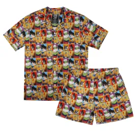 DBS: Super Hero AOP Button-Down Set