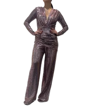 Deep V Jumpsuit