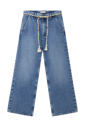 Denim Straight Leg Jeans