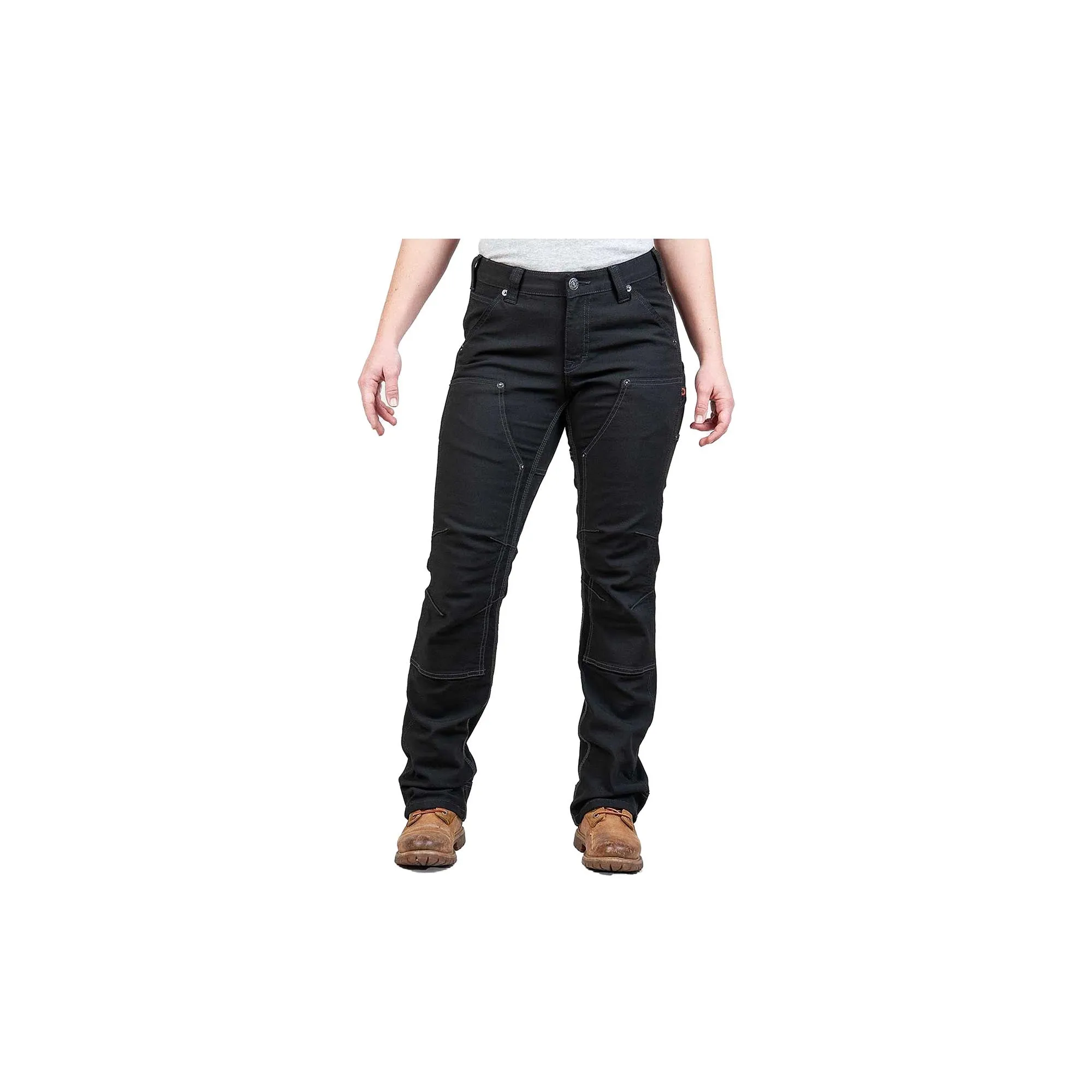 Dovetail Workwear Womens Britt Utility No Fade Black Canvas