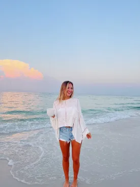 Endless Possibilities Oversized Top - Ivory