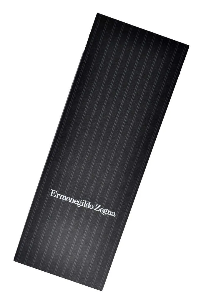Ermenegildo Zegna Silk Tie Brown Geometric - Hand Made in Italy SALE