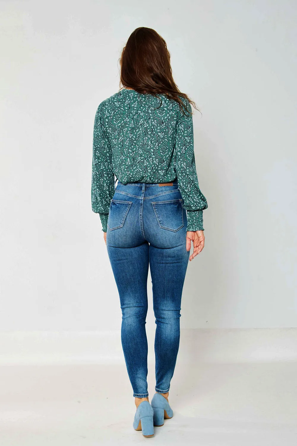 Evelyn High Rise Tummy Control Classic Skinny Jeans - PLUS