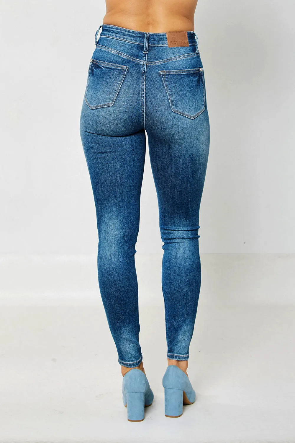 Evelyn High Rise Tummy Control Classic Skinny Jeans - PLUS