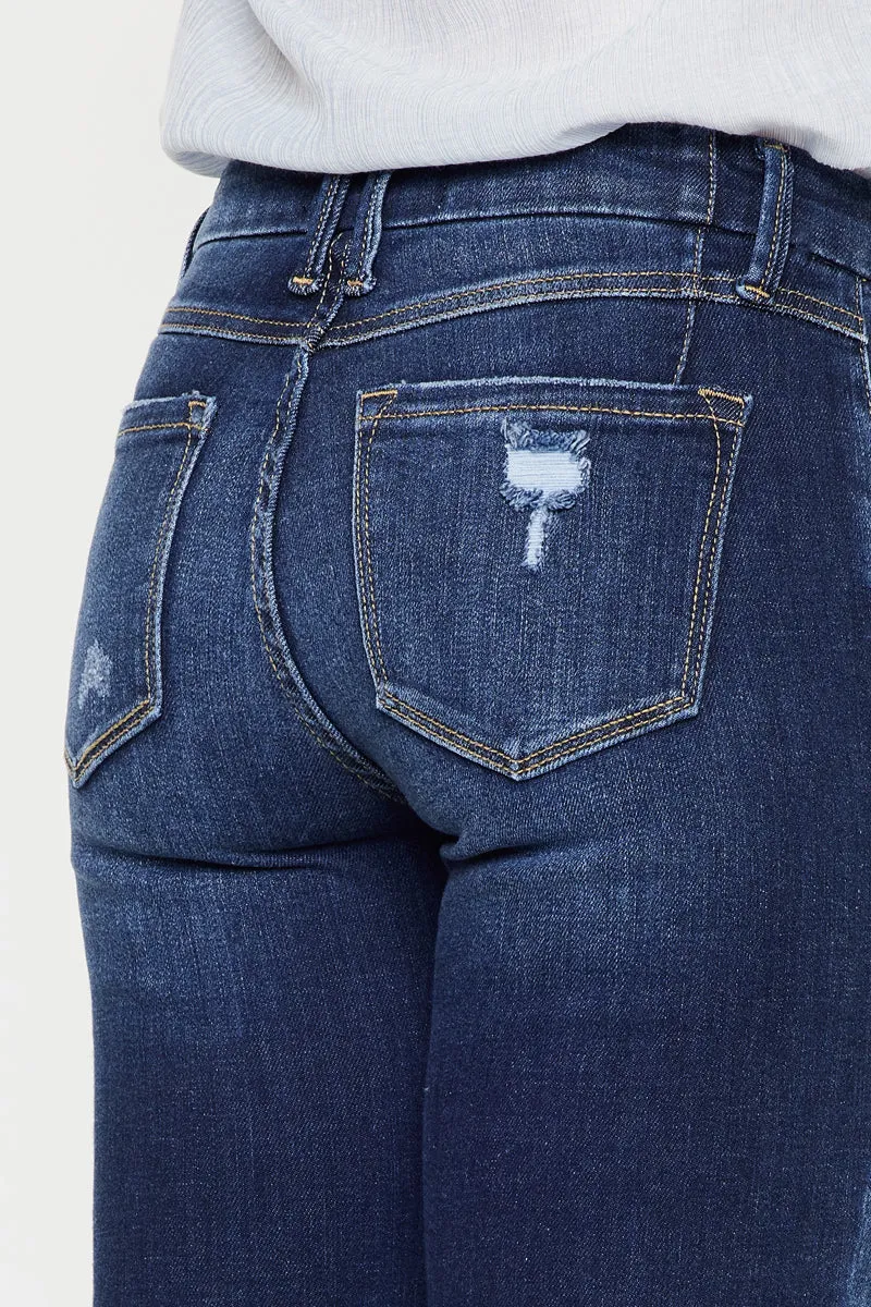 Fiora Mid-Rise Ankle-Length Skinny Jeans with Enhanced Fit