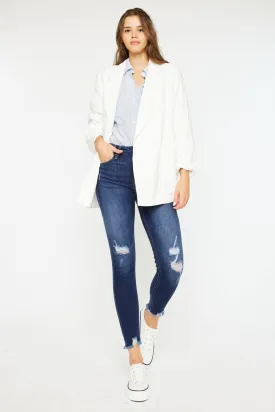 Fiora Mid-Rise Ankle-Length Skinny Jeans with Enhanced Fit
