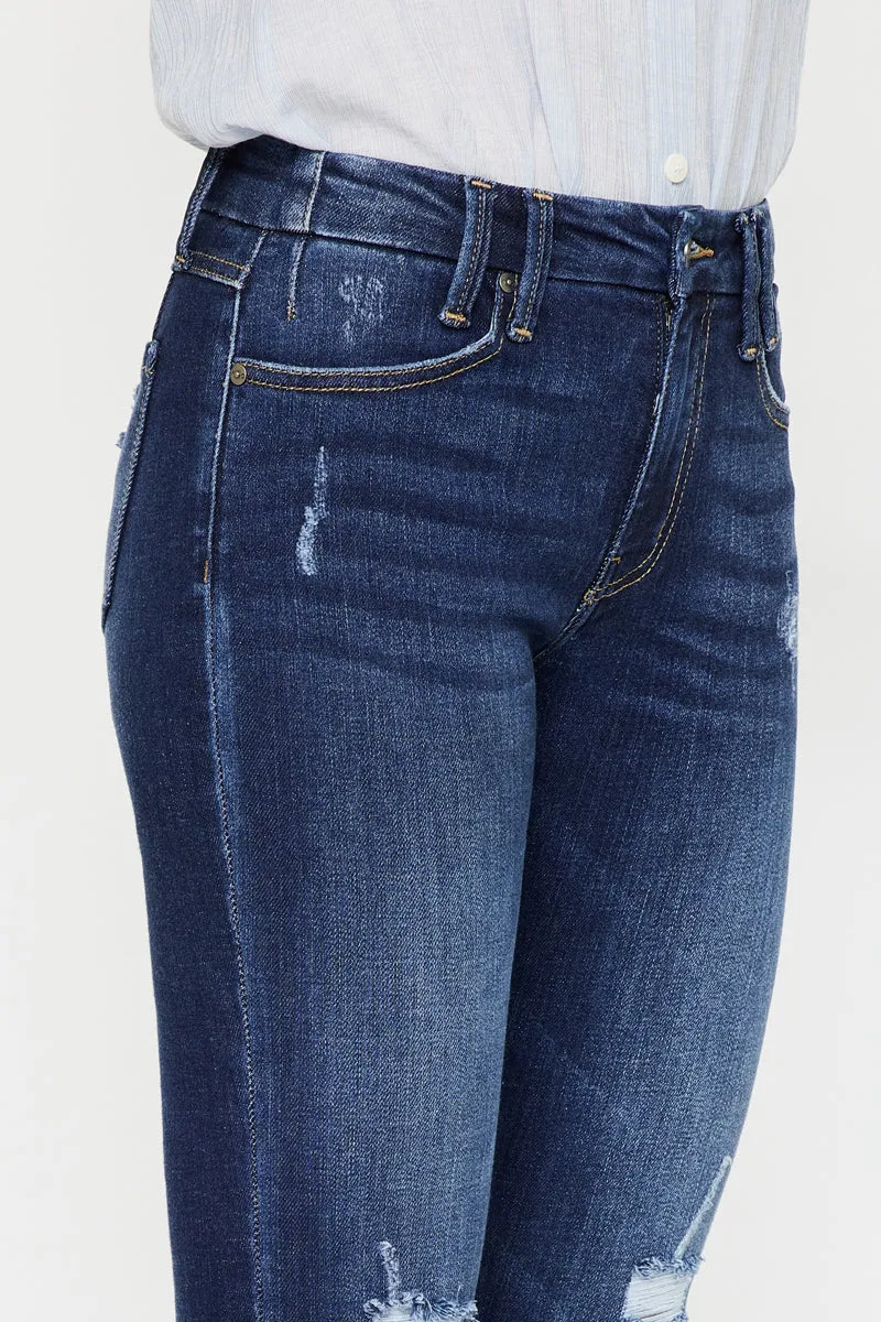 Fiora Mid-Rise Ankle-Length Skinny Jeans with Enhanced Fit