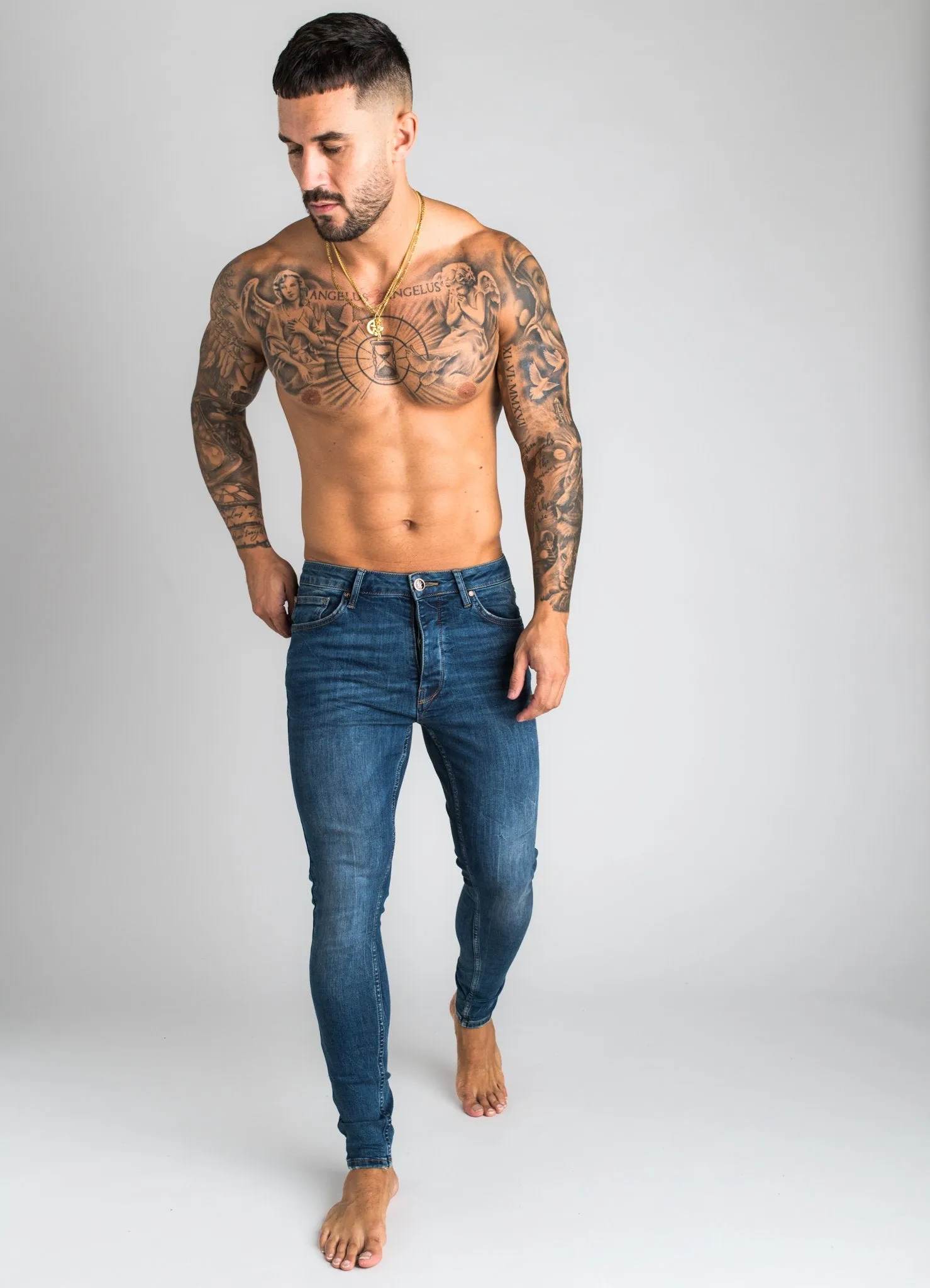 GK Ford Skinny Denim - Stone Wash