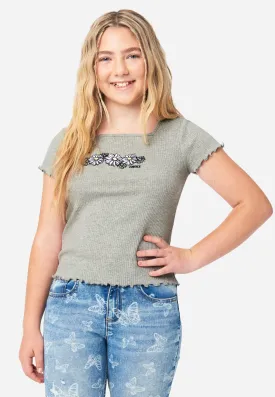 Graphic Square-Neck Tee