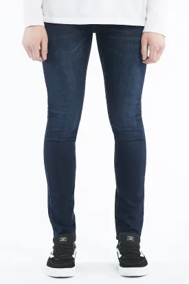 Guys Dark Wash Skinny Jeans