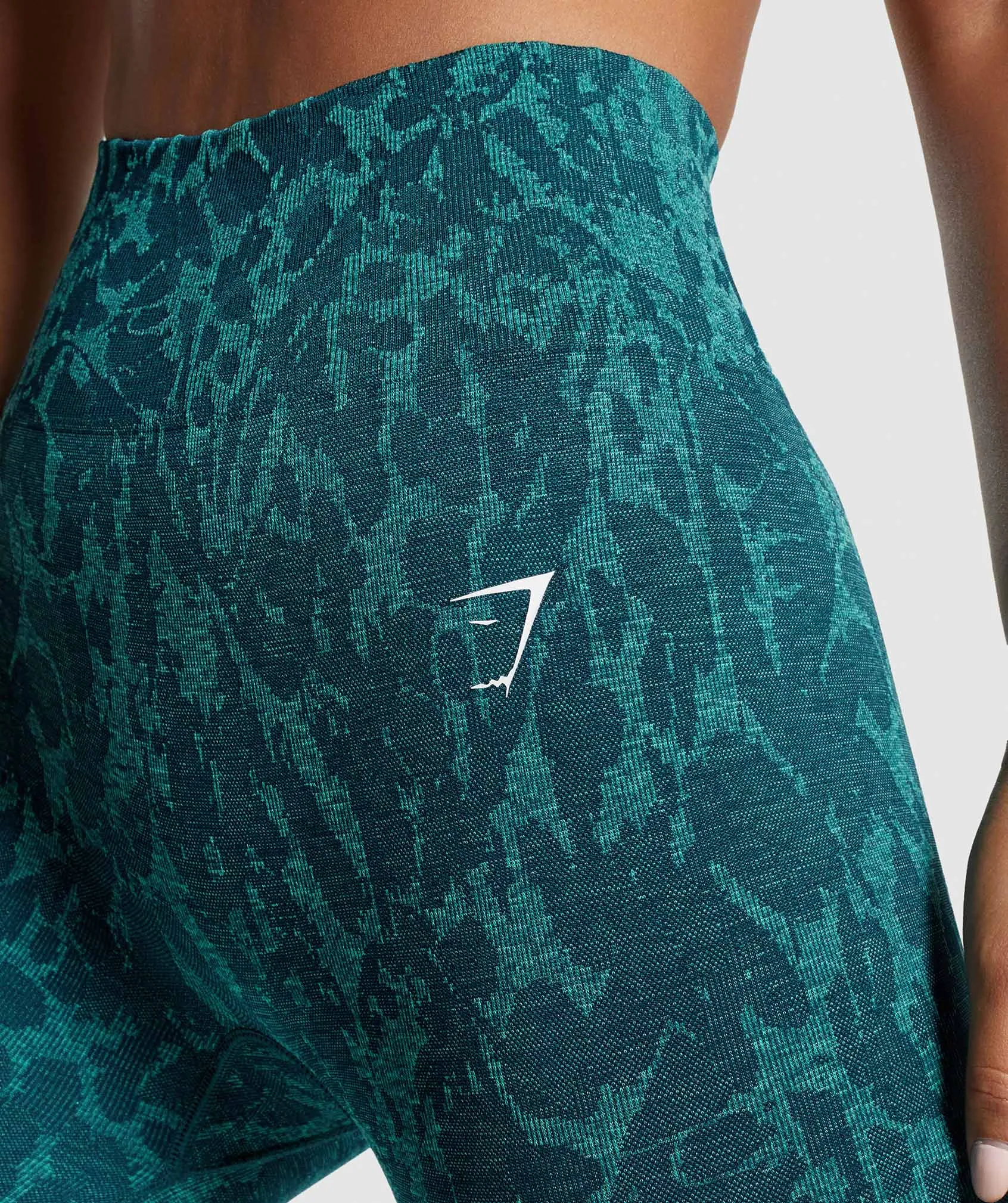 Gymshark Adapt Animal Seamless Leggings - Butterfly | Teal